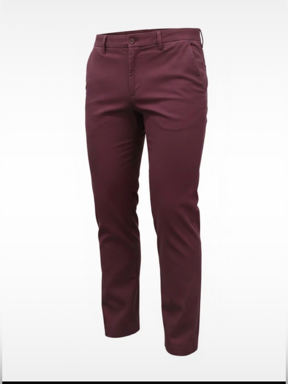 Nicole Miller Women's Cropped Slim Pants in Burgundy